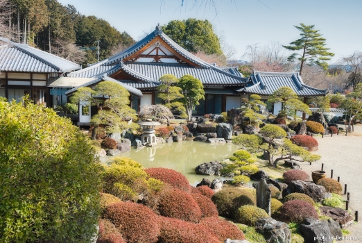 埼玉高麗川の高麗山聖天院の庭